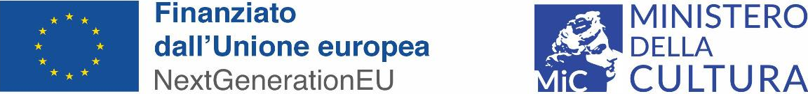 Finanziato dall'Unione europea NextGenerationEU, Ministero della Cultura